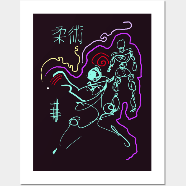 Digital jiu-jitsu - scifi foolz Wall Art by Nikokosmos